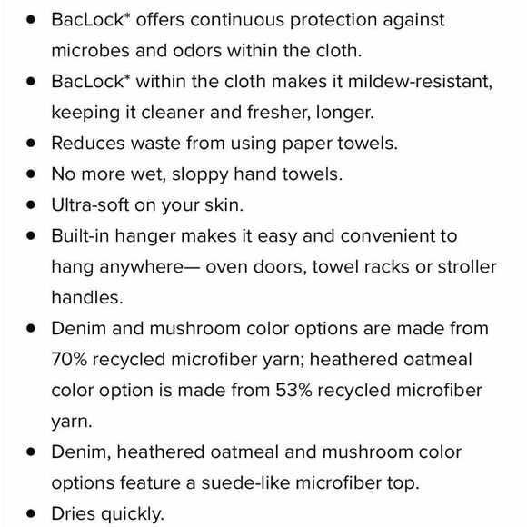 Norwex Chenille Snowflake Limited Edition Towel NWOT - Picture 9 of 12